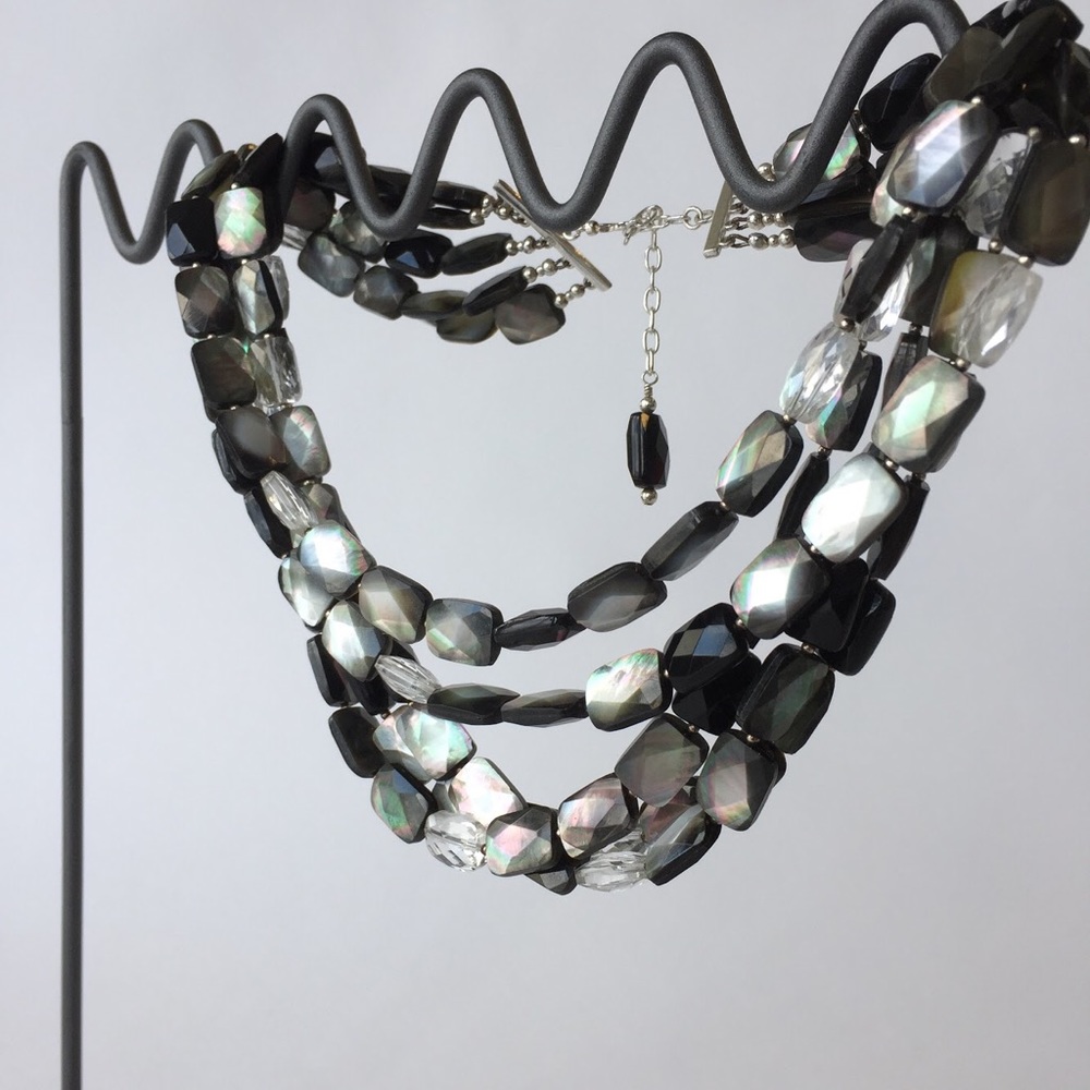 Labradorite 5-strand necklace